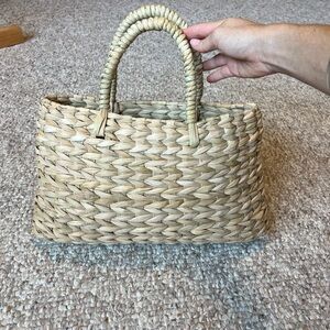 Natural Woven Handbag Made In Mexico